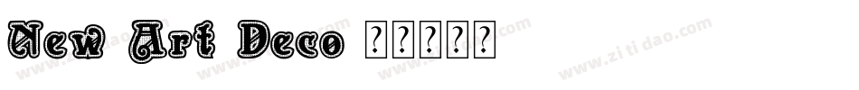 New Art Deco字体转换